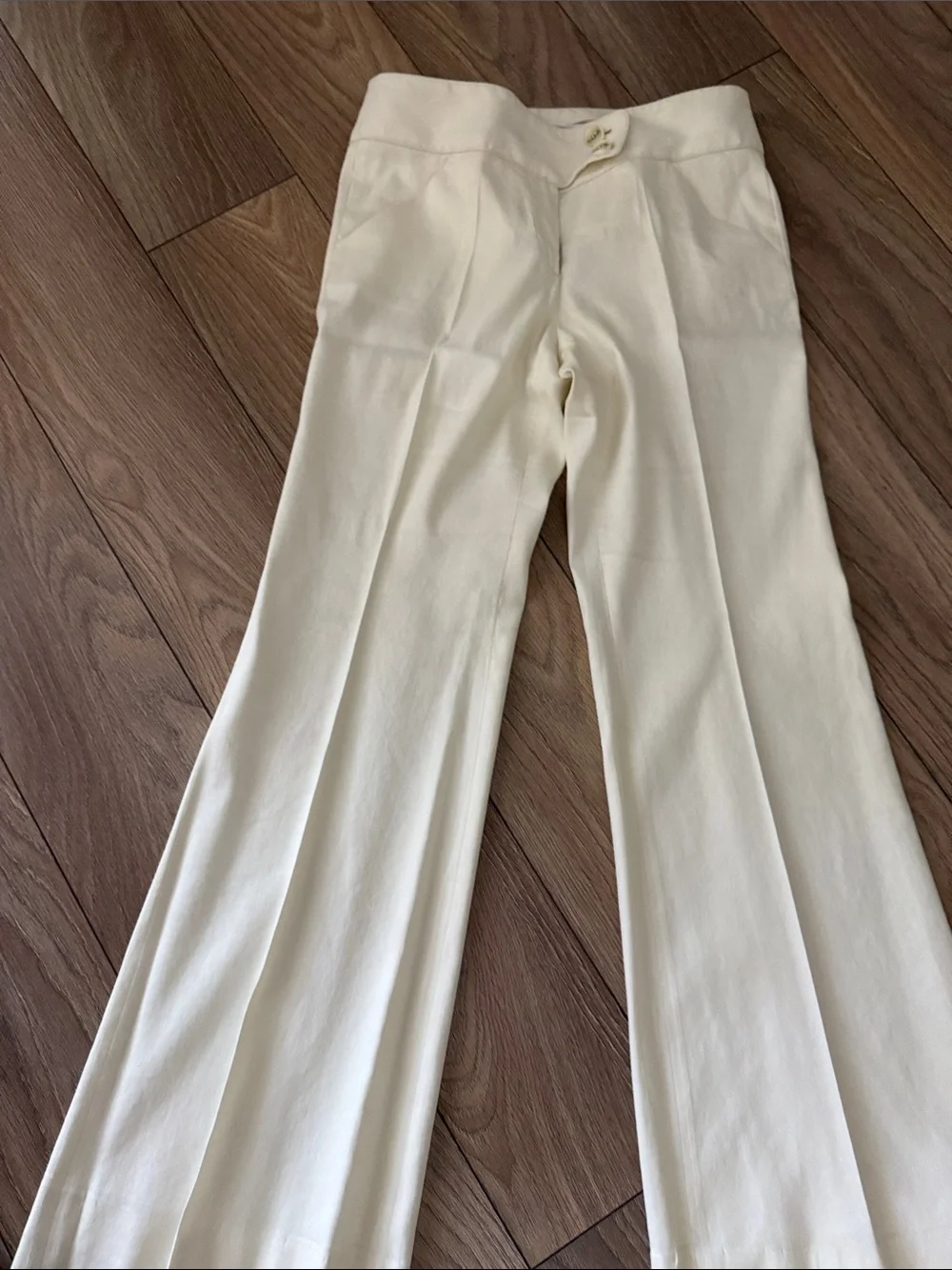 Diane Von Furstenberg Cream Single-Button Shawl Collar Suit Jacket